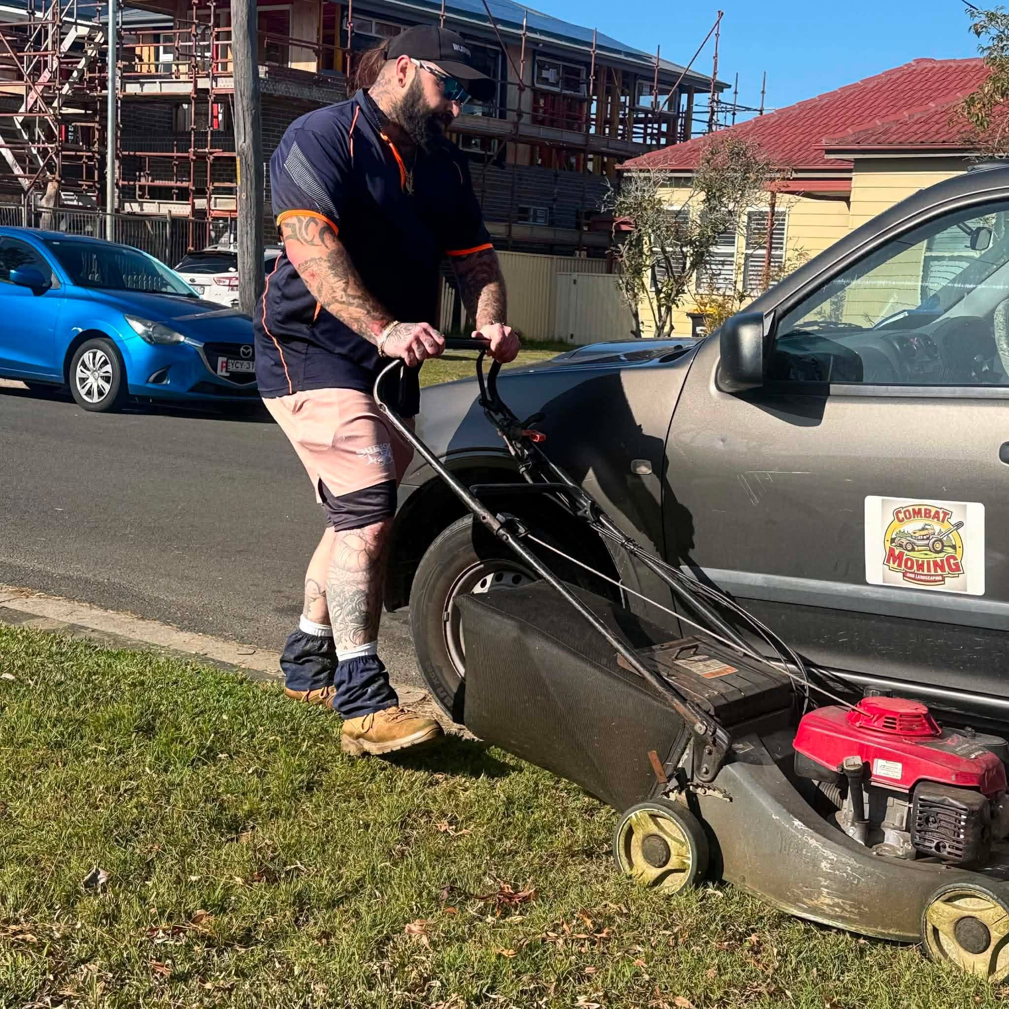 Mowing photo